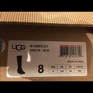 Ugg Hartley boots.  8 black